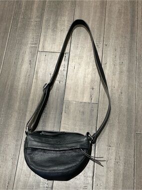 & Other Stories Black Leather Crossbody Bag